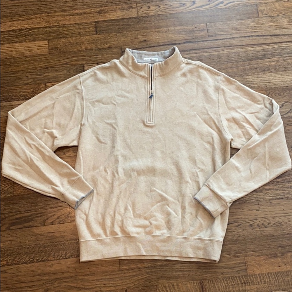 Peter Miller Tan 1/4 Zip Sweatshirt